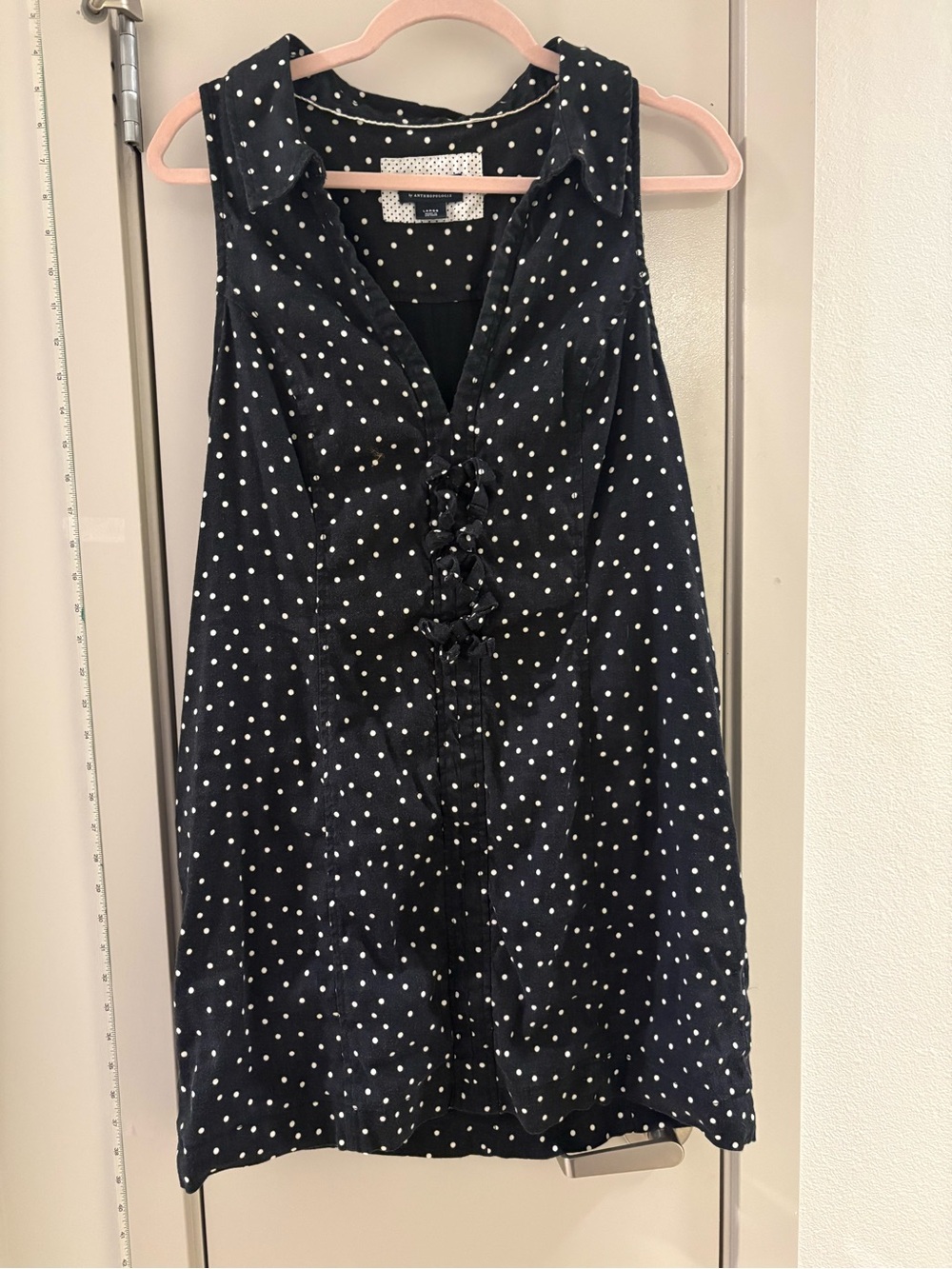 Maeve Black Polka Dot Sleeveless Jumpsuit